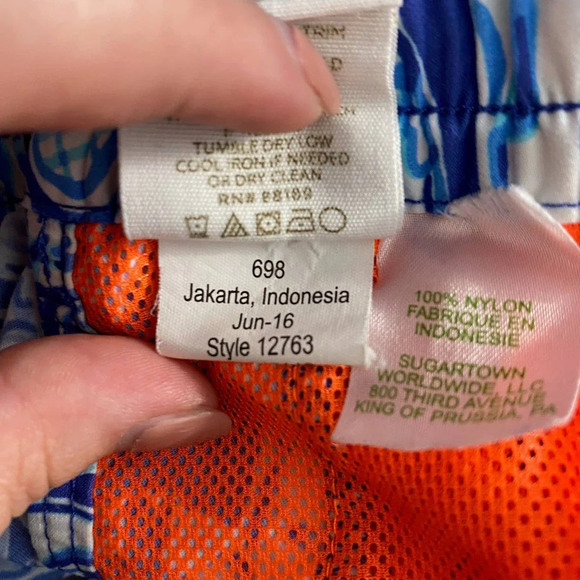 Lilly Pulitzer Run Around Luxletic Short in Bomber Blue Get Trunky Size US XS - Picture 8 of 9